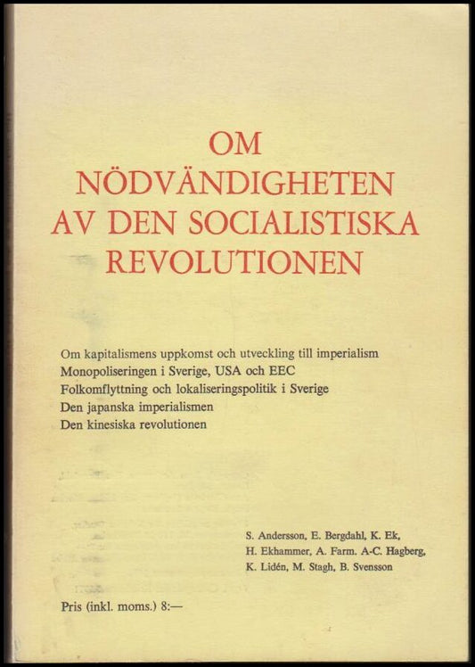 Om nödvändigheten av den socialistiska revolutionen