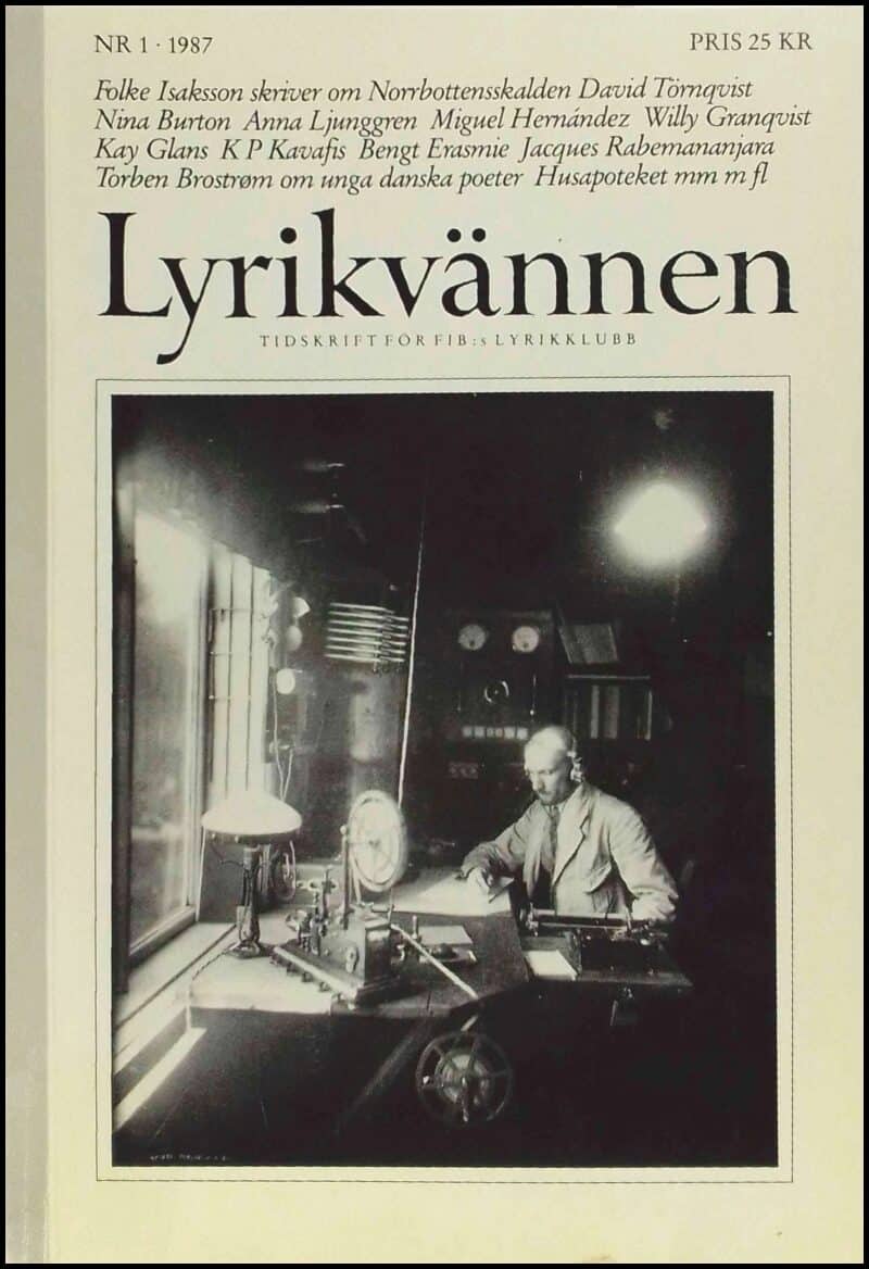 Lyrikvännen | 1987 / 1