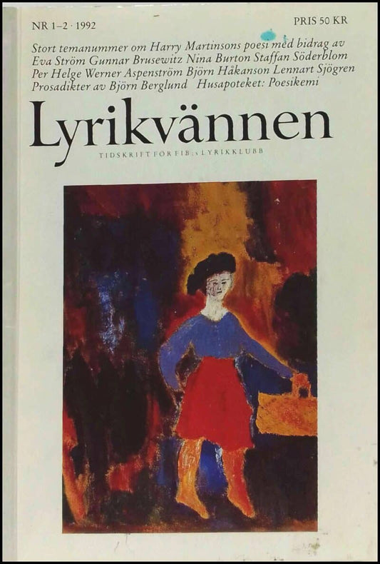 Lyrikvännen | 1992 / 1-2 : Harry Martionsons poesi