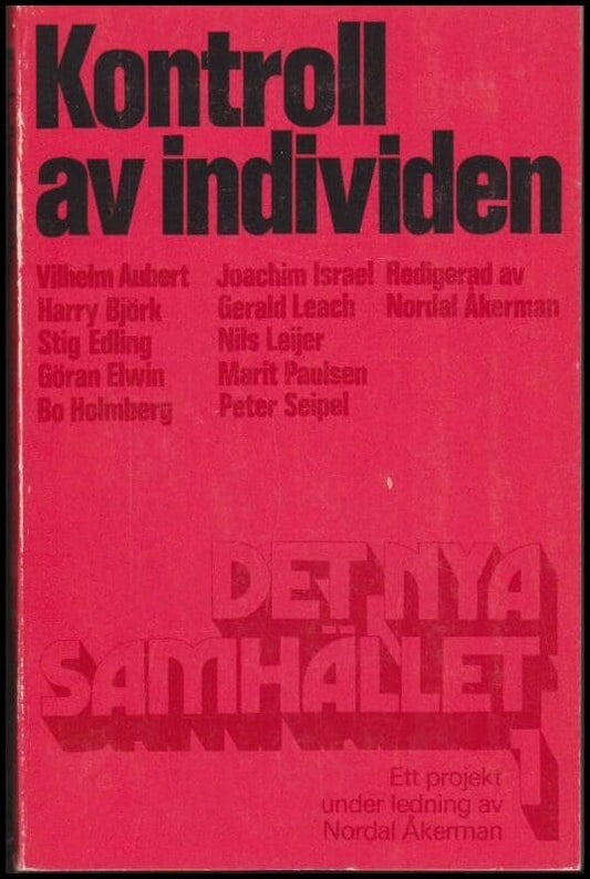 Åkerman, Nordal (red) | Kontroll av individen