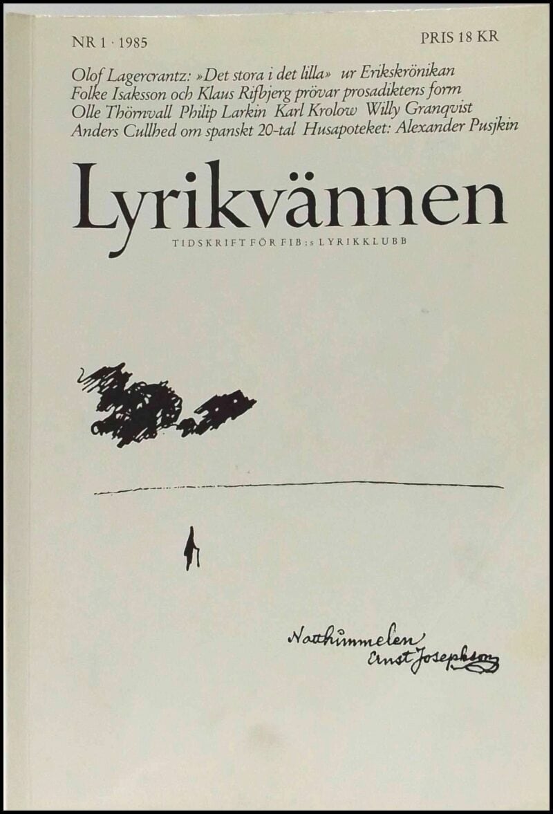 Lyrikvännen | 1985 / 1