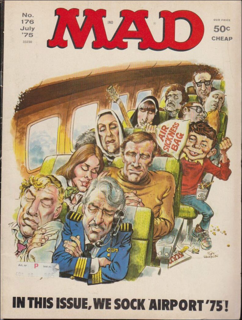 MAD Magazine | 1975 / 176 : In this issue, we sock 'airport '75'!