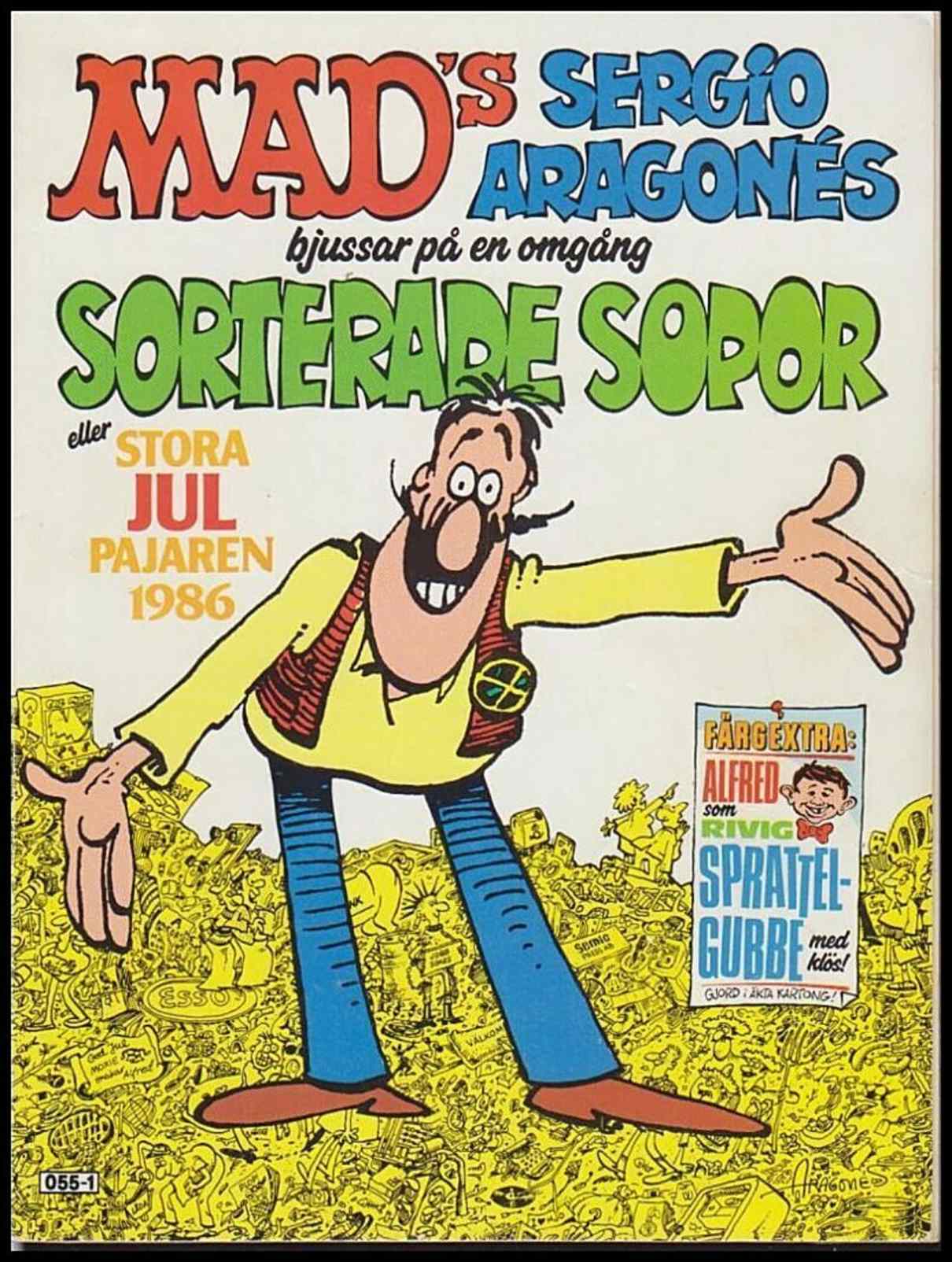 Svenska MAD Magazine | 1986 / Stora jul pajaren : MAD´s Sergio Aragonés bjussar på en omgång sorterade sopor