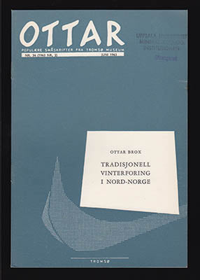 Brox, Ottar | Ottar. Tradisjonell vinterforing i nord-norge : NR. 36 (1963 NR. 2) Juni 1963