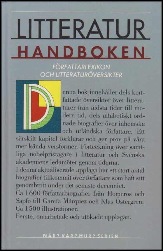 Dahlström, Britt (red.) | Litteraturhandboken