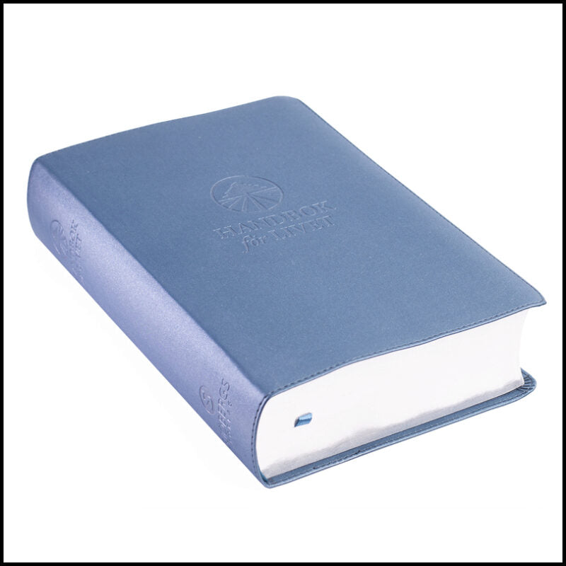 Handbok för livet (Blå) : Nya Levande Bibeln med över 10 000 noter