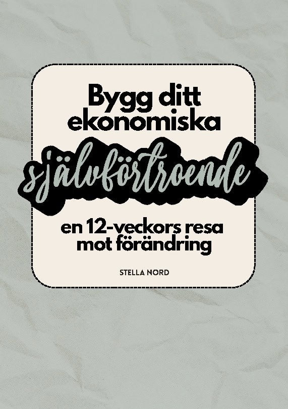 Bygg ditt ekonomiska självförtroende : En 12-veckors resa mot förändring