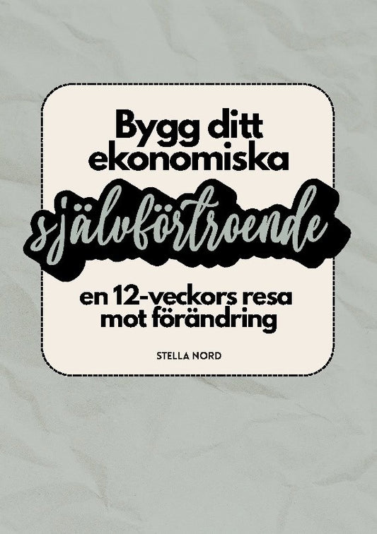 Bygg ditt ekonomiska självförtroende : En 12-veckors resa mot förändring