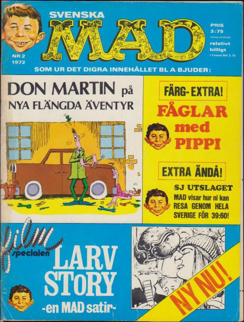 Svenska MAD Magazine | 1972 / 2 : Don Martin på nya flängda äventyr