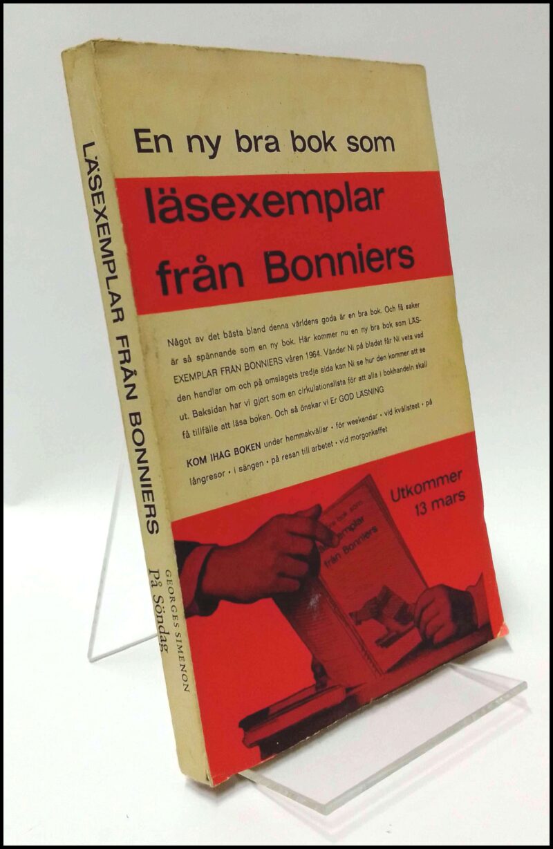 Simenon, Georges | På söndag : Roman : [läsexemplar från Bonniers]
