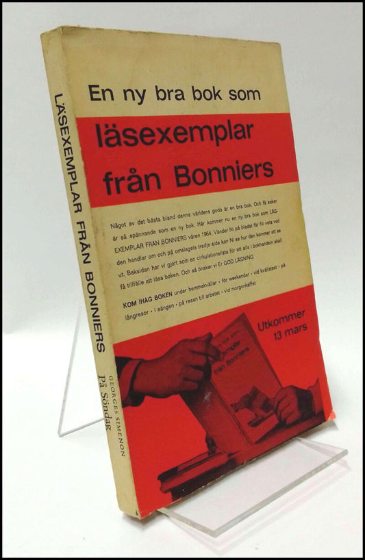 Simenon, Georges | På söndag : Roman : [läsexemplar från Bonniers]