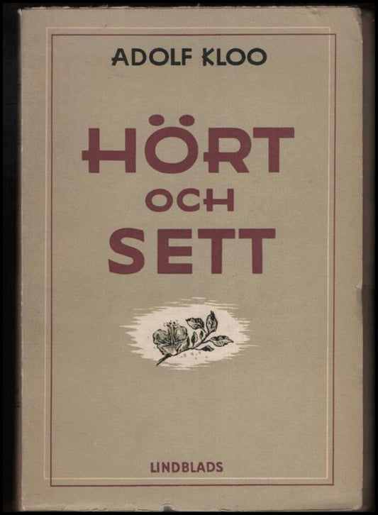 Kloo. Adolf | Hört och sett