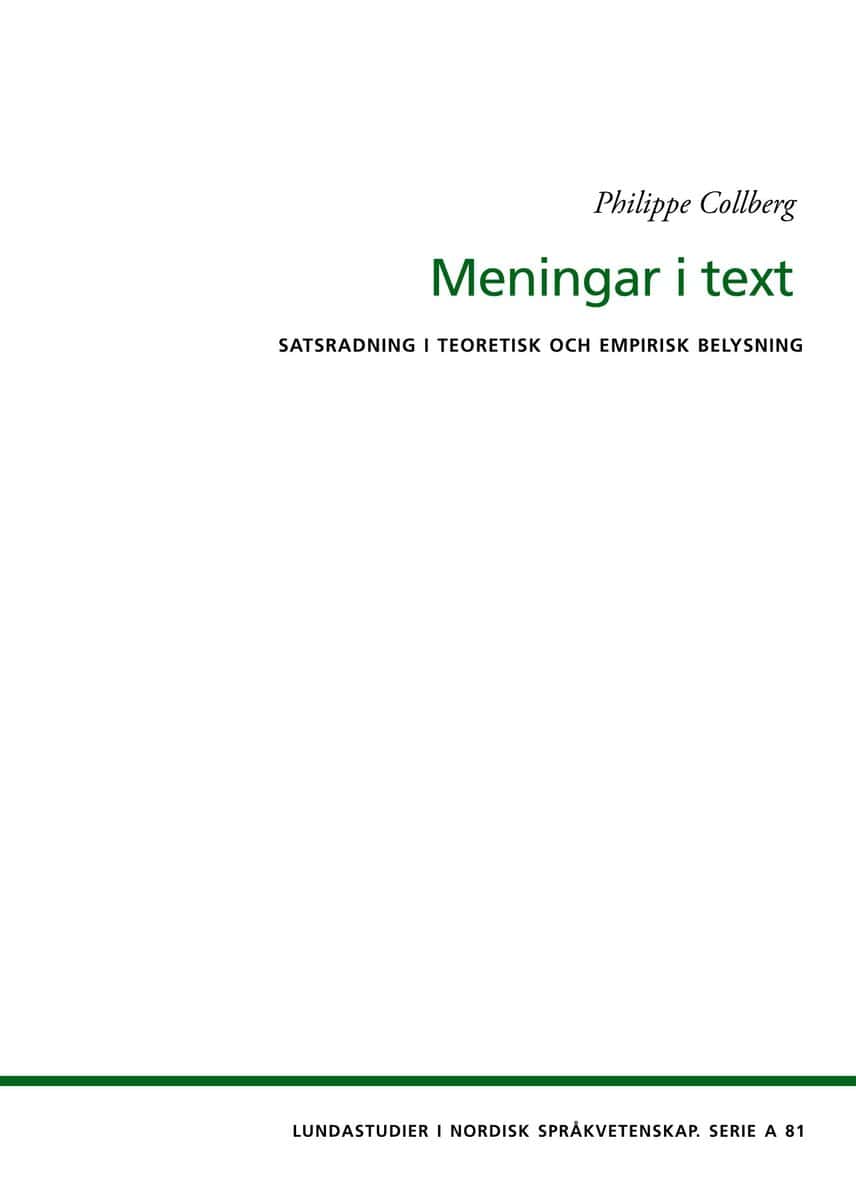 Collberg, Philippe | Meningar i text