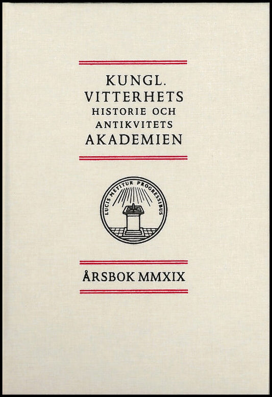 Widgren, Mats | Kungl. Vitterhets historie och antikvitets akademien årsbok. 2019