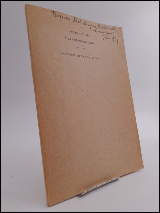 Thors, Carl-Eric | Nya testamentet 1550 : Nysvenska studier årg. 47