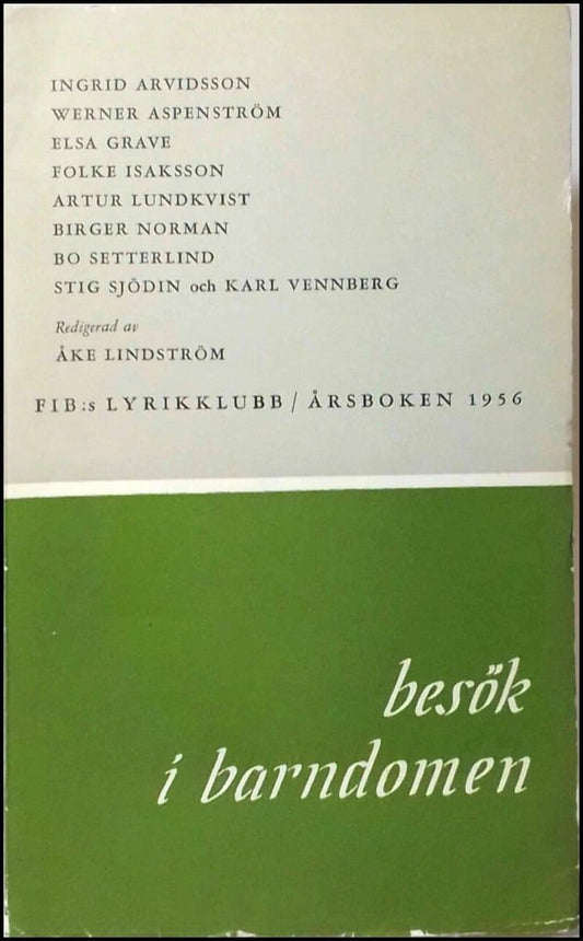 Lindström, Åke (red.) | Arvidsson, Ingrid | et al | Besök i barndomen................................................