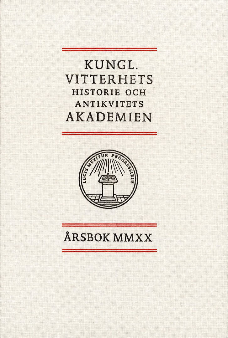 Kronning, Hans | Kungl. Vitterhets historie och antikvitets akademien årsbok. 2020