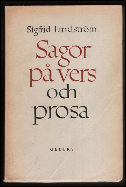 Lindström, Sigfrid | Sagor på vers och prosa