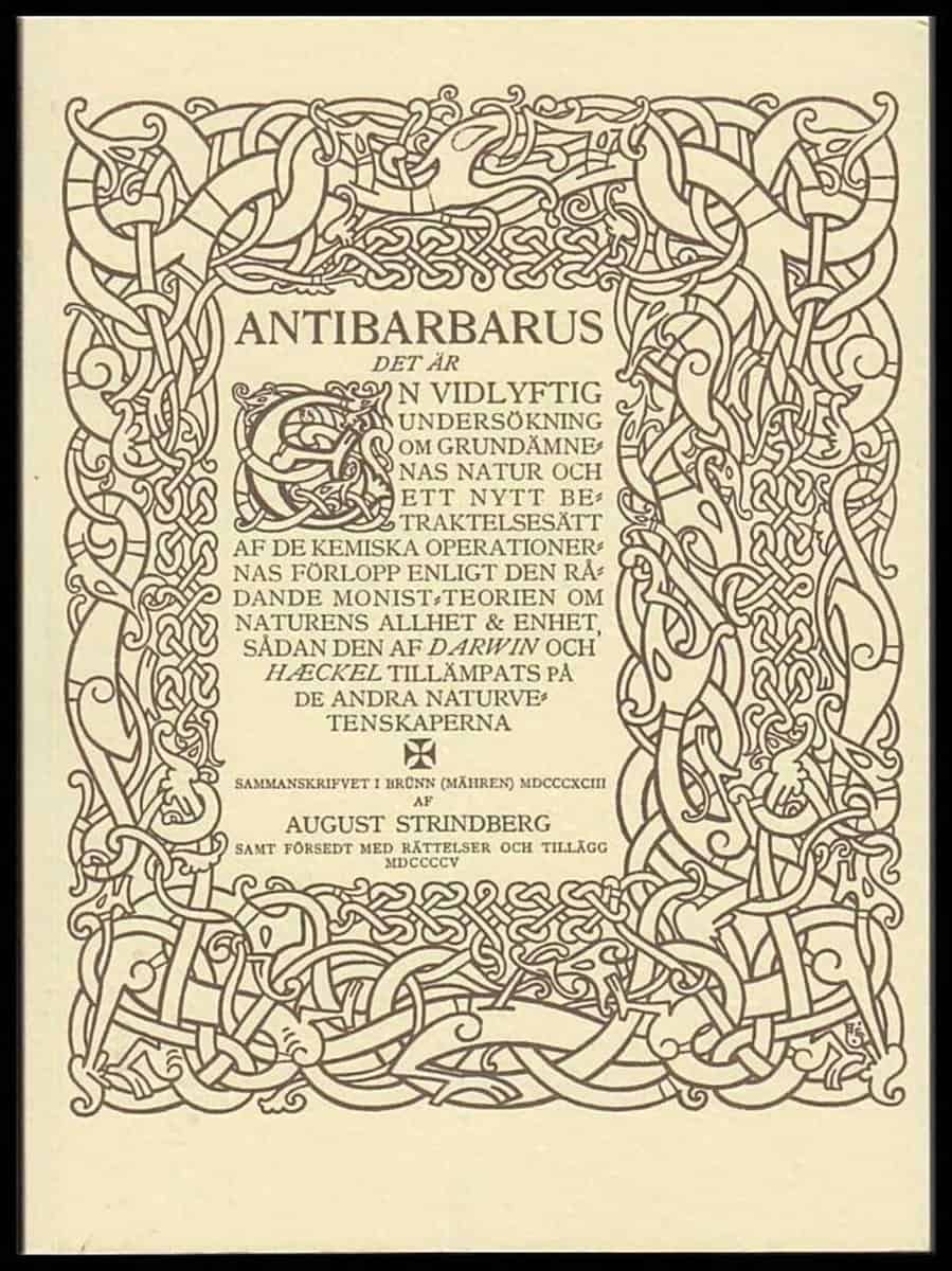 Strindberg, August | Antibarbarus