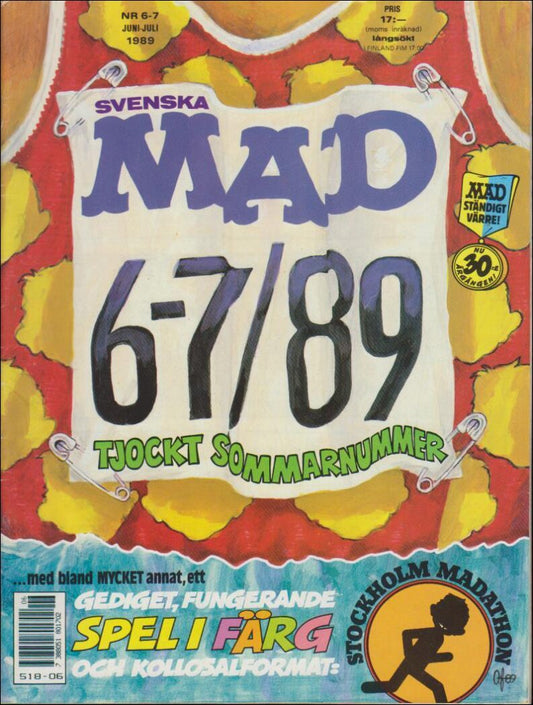 Svenska MAD Magazine | 1989 / 6-7 : Tjockt sommarnummer