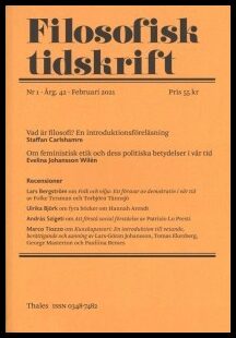 Filosofisk Tidskrift | 2022 / 1