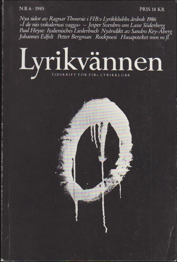 Lyrikvännen | 1985 / 6