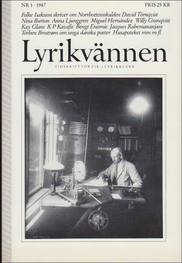 Lyrikvännen | 1987 / 1 : Norrbottensskalden David Törnqvist