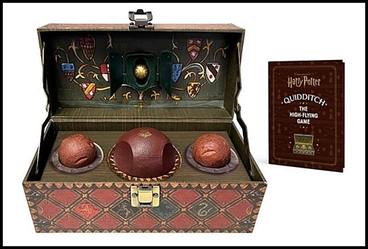 Press, Running | Harry Potter Collectible Quidditch Set (Includes Removeable Golden Snitch!)