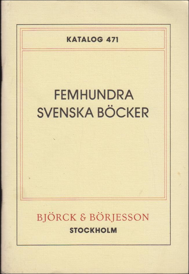 Femhundra svenska böcker