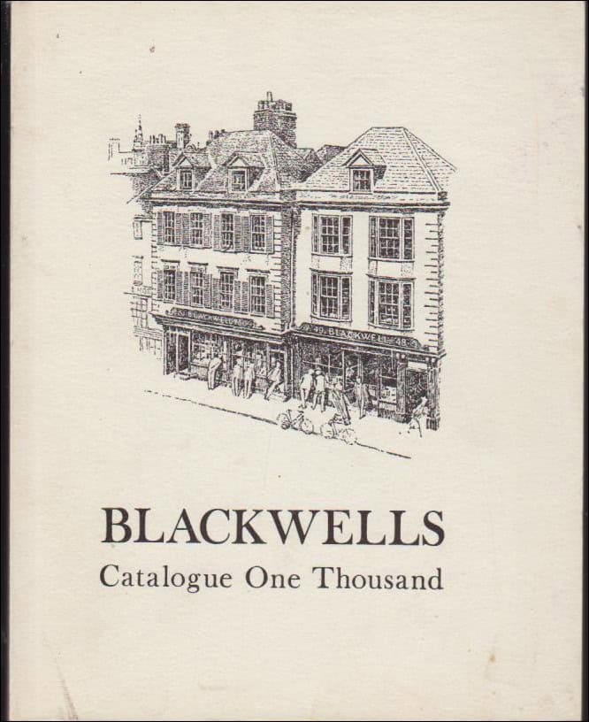Blackwells : Catalogue one thousand