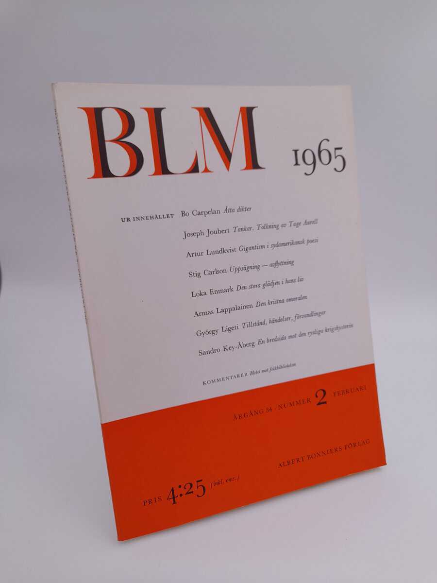 Bonniers litterära magasin | 1965/2