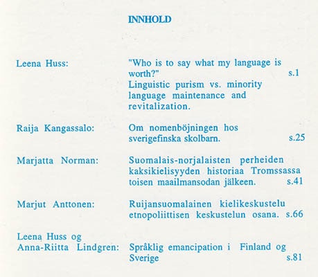 Jansen Westvik, Olaf (red) | Nordlyd : No. 29, 2000