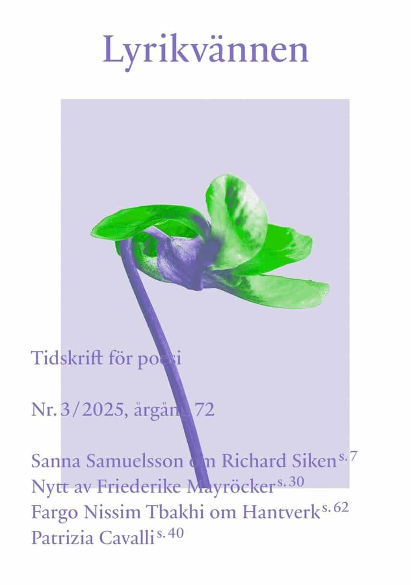Andersson, Lars Gustaf | Cato, Lejla | et al | Lyrikvännen 3 (2025)