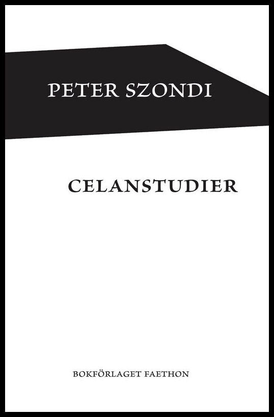 Szondi, Peter | Celanstudier