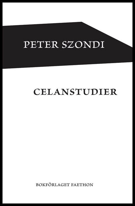 Szondi, Peter | Celanstudier