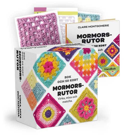 Montgomerie, Claire | Mormorsrutor Bok och 50 kort : Virka, mixa och matcha