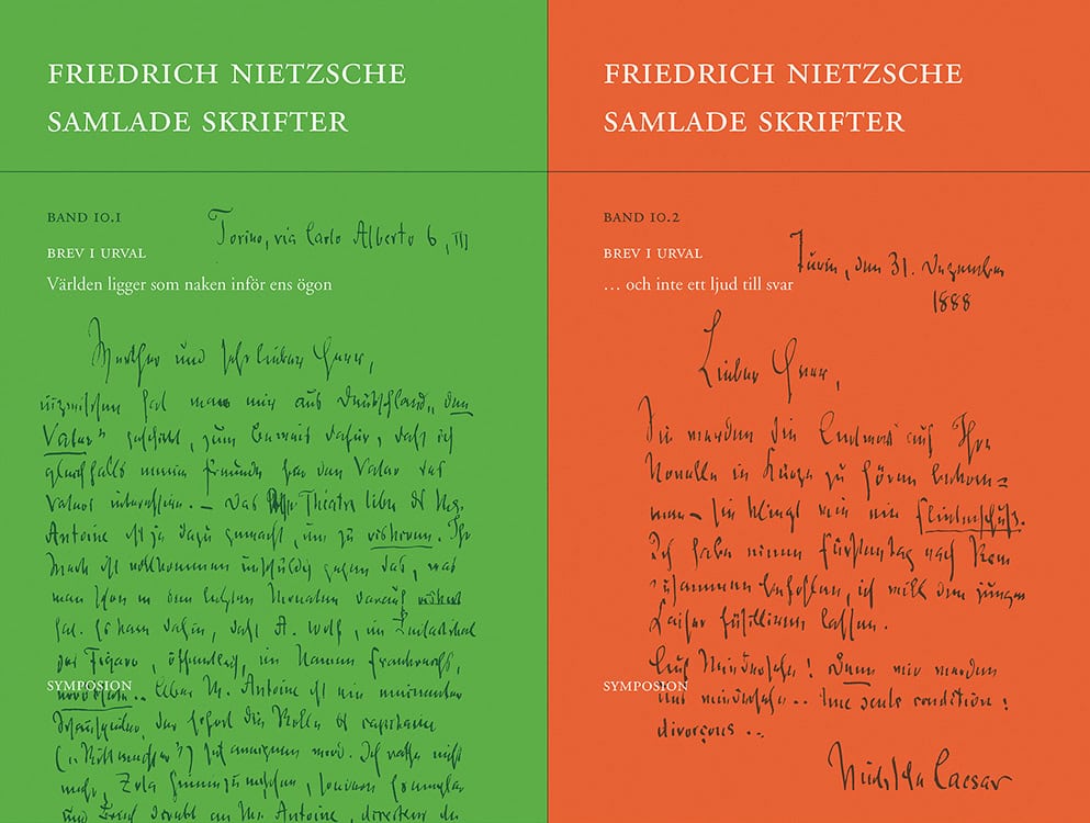 Nietzsche, Friedrich | Samlade skrifter. Bd 10.1 och Bd 10.2, Brev i urval