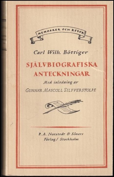 Böttiger, Carl Wilhelm | Självbiografiska anteckningar