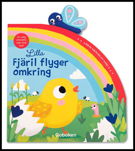 Lilla fjäril flyger omkring