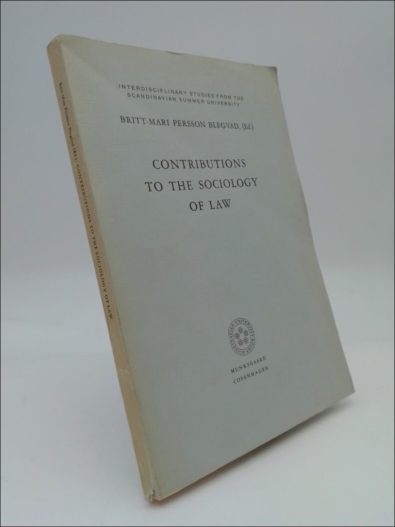 Persson Blegvad, Britt-Mari (Ed) | Contributions to the sociology of law