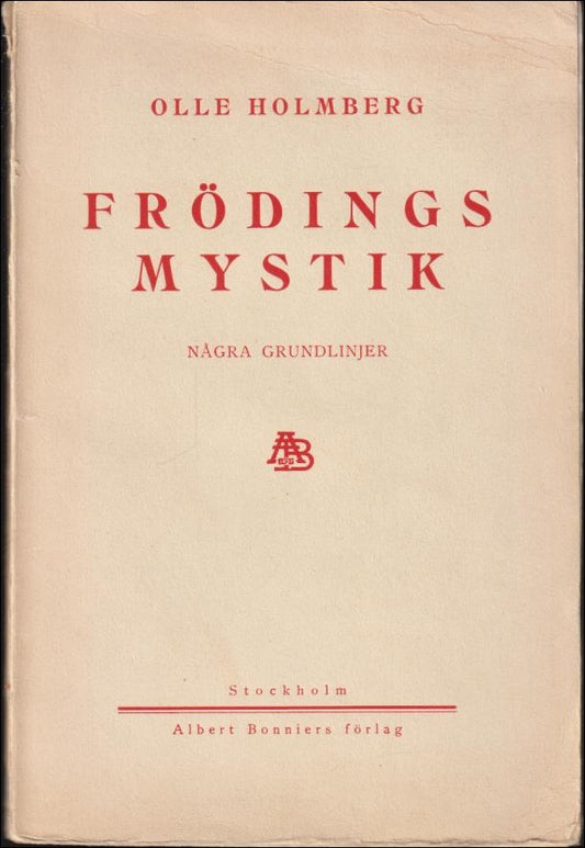 Holmberg, Olle | Frödings mystik : Några grundlinjer