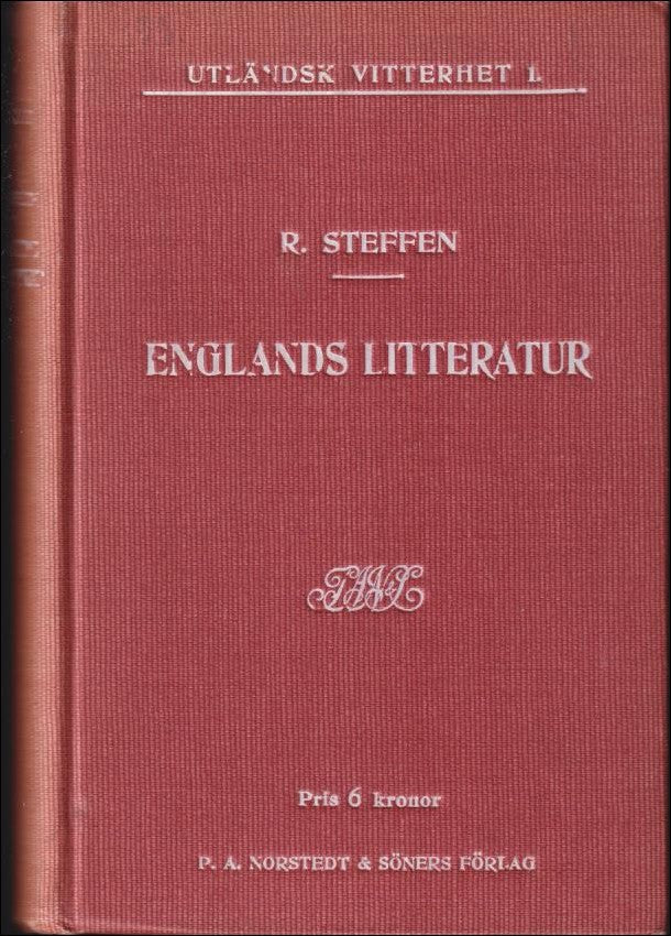Steffen, Richard | Englands litteratur i historisk framställning