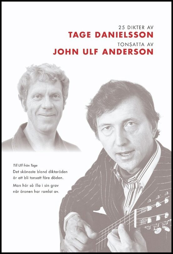 Danielsson, Tage | 25 dikter av Tage Danielsson : Tonsatta av John Ulf Anderson