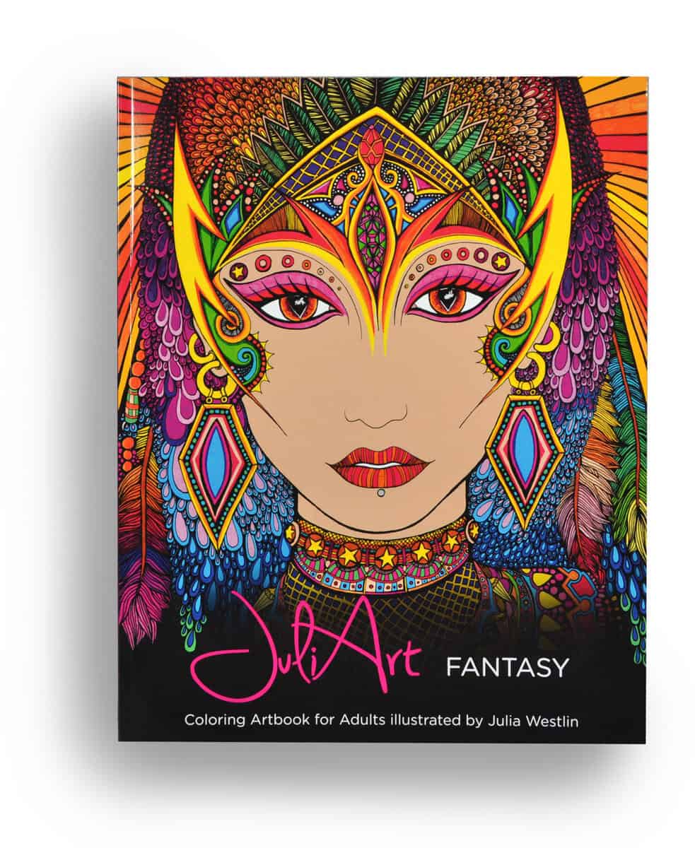 Westlin, Julia | JuliArt fantasy coloring artbook for adults