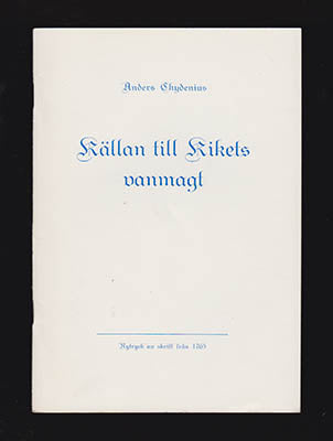 Chydenius, Anders | Källan till rikets vanmagt : Nytryck av skrift från 1765