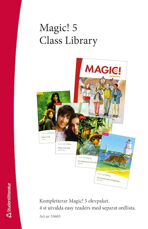 Hedencrona, Eva | Smed-Gerdin, Karin | Magic! 5 Class Library : Easy Readers (4 st) med ordlista