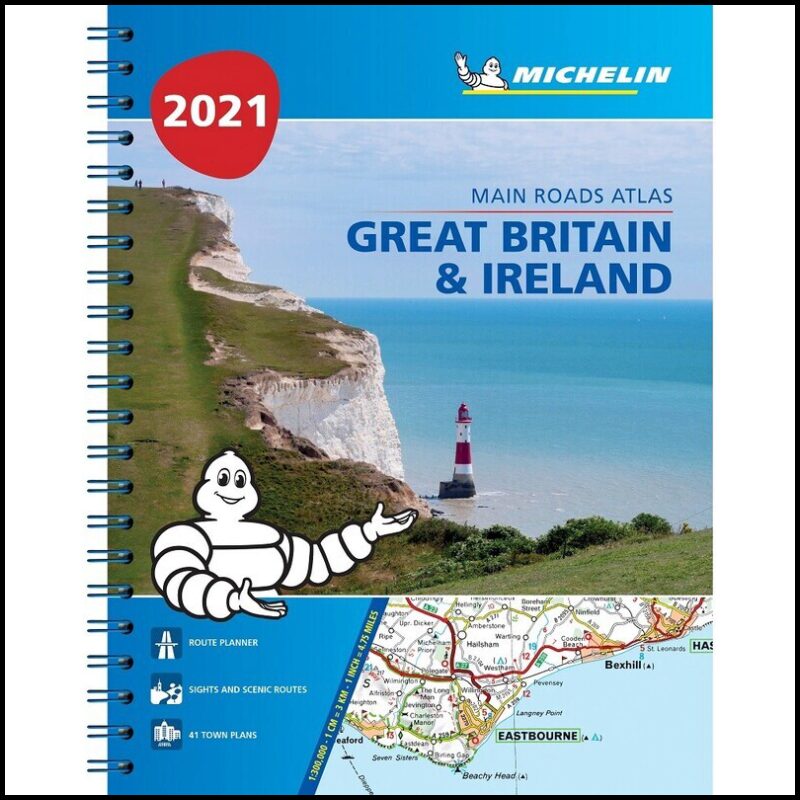 Great Britain & Ireland 2021 : Mains Roads Atlas (A4-Spiral) - Tourist & Mo