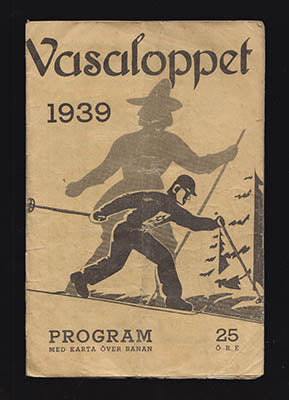 Vasaloppet : Program 1939 med karta över banan [saknas]