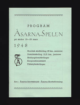 Åsarna Idrottsklubb / Åsarna Skytteförening | Program Åsarna-Spelen : på skidor 19-29 mars 1948