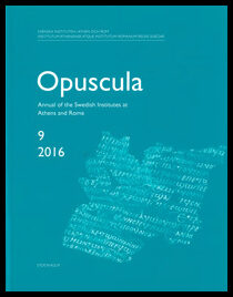 Opuscula 9 | 2016